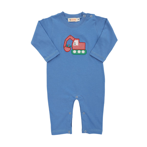 Christmas Excavator LS Romper