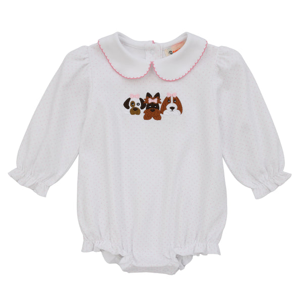 Dog Trio Ruffle Bubble