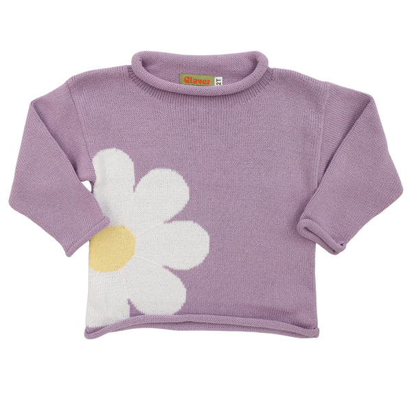 White Daisy Sweater