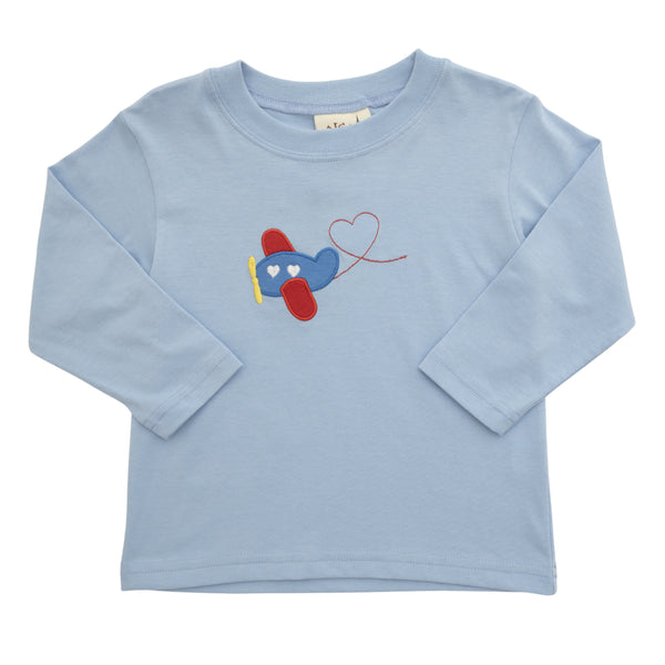 Flying Heart Plane LS Shirt