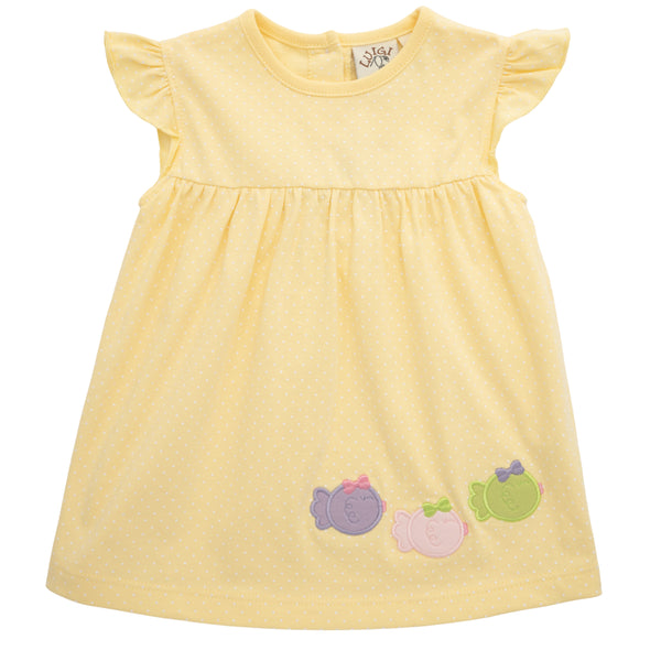 Fish Trio Flutter Sleeve Blouse