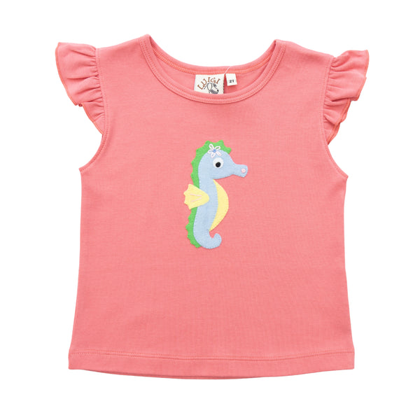 Seahorse Flutter Sleeve Blouse