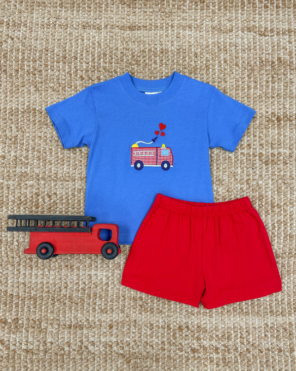 Mighty Heart Firetruck Shirt