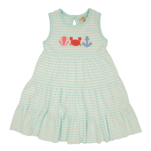 luigi knit dress Log Cabin Blue Girls Dress 6x/7 main image 0
