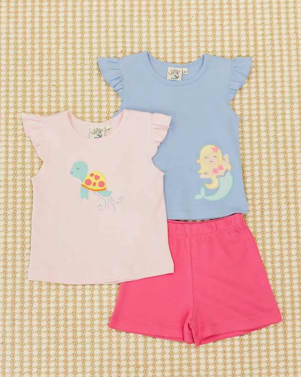Turtle Flutter Sleeve Blouse