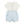Pique Randal Button/Short Set- Blue