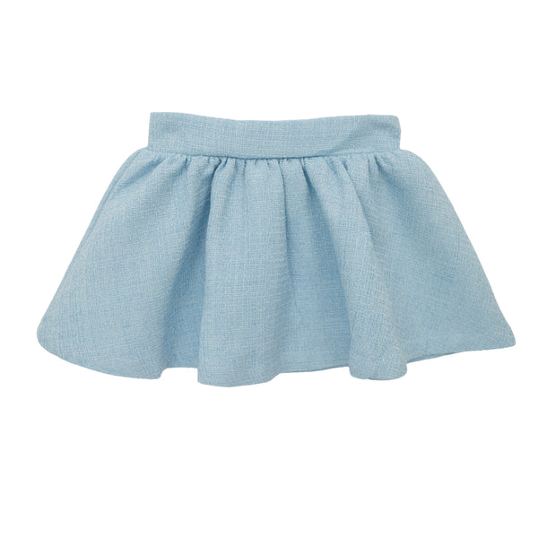 Sofie Tweed Skirt- Lt. Blue