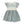 White & Ice Blue Velvet Dress W/ Lace