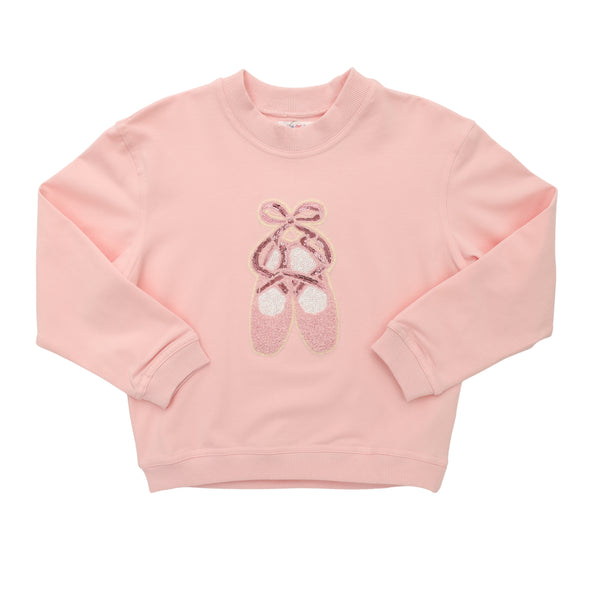 Sequin Ballet LS Shirt- Lt. Pink