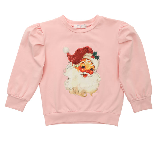 Santa Sequin Hat Shirt