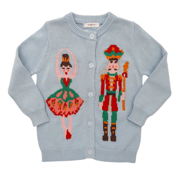 Nutcracker Knit Sweater- Blue