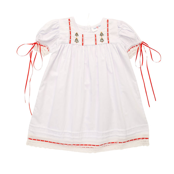 Christmas Tree Embroidery Dress
