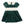 White & Green Velvet Dress W/ Lace