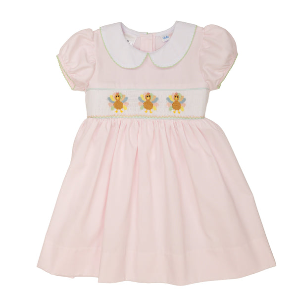 Turkey Smocked Rose Dress