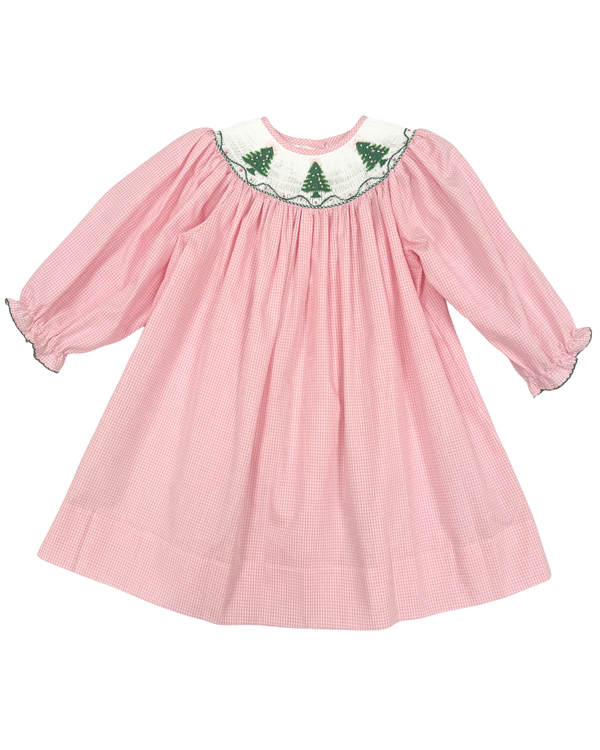 Christmas Tree Smocked Dress