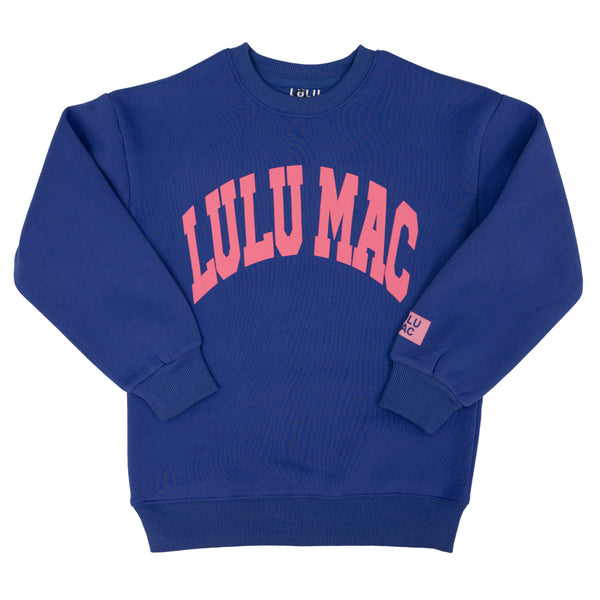 Lulu Mac Sweatshirt- Royal/Pink
