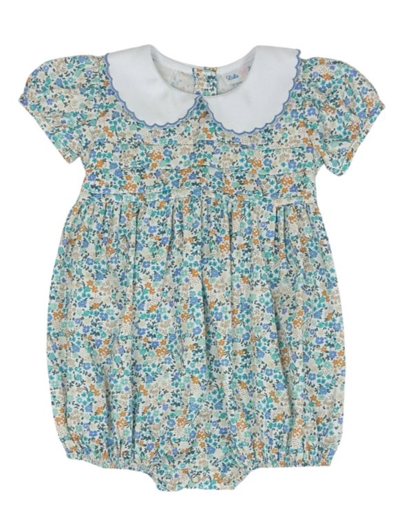 Gracie Floral Smocked Waist Bubble