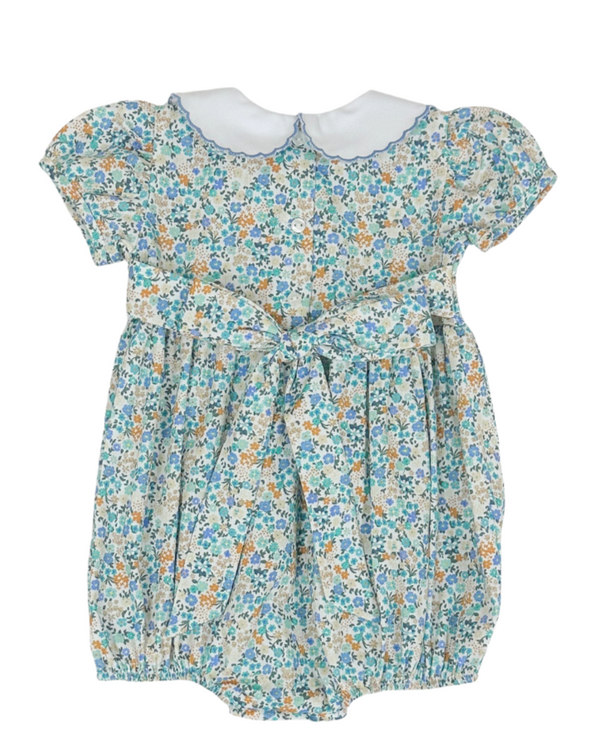 Gracie Floral Smocked Waist Bubble