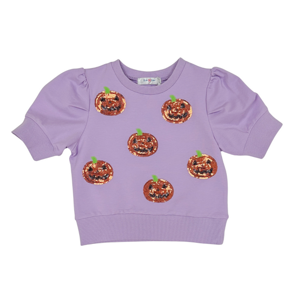Sequin Jacko Top- Lavender