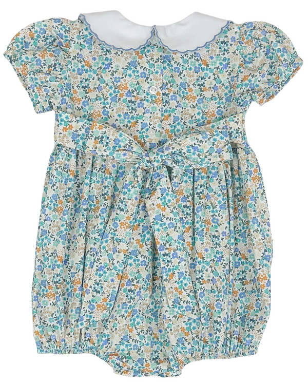 Gracie Floral Smocked Waist Bubble