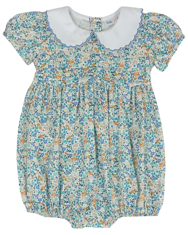 Gracie Floral Smocked Waist Bubble