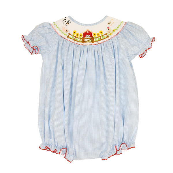 Farm Smocked Bishop Emmie Bubble