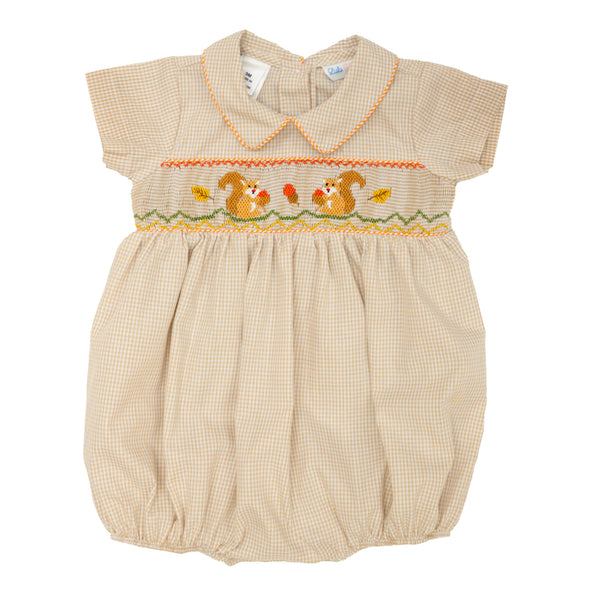 Autumn Leaves Smocked Noah Bubble