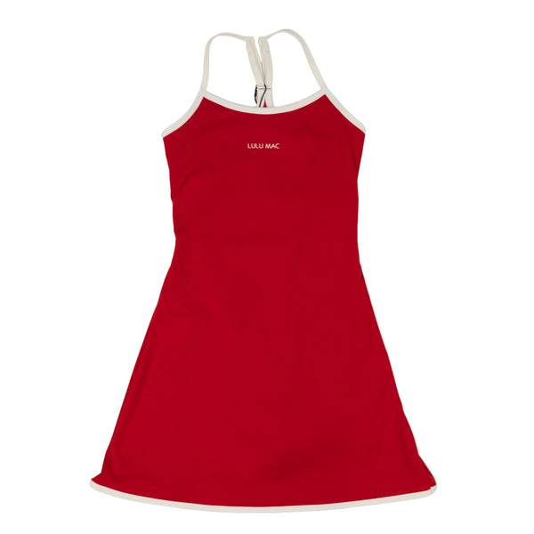 Athletic Dress- Red/White