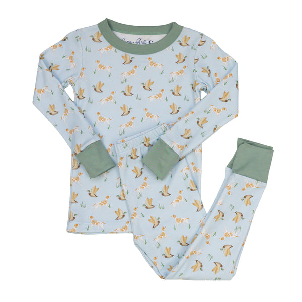 Duck and Hound Long Pajamas