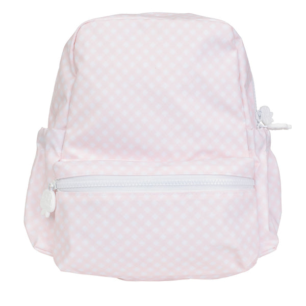 Pink Gingham Backpack- Small