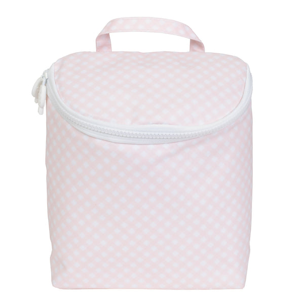 Pink Gingham Bottle Bag