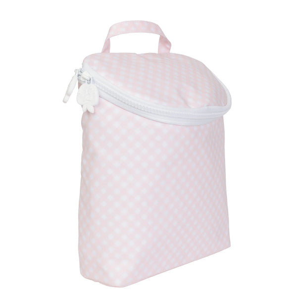 Pink Gingham Bottle Bag