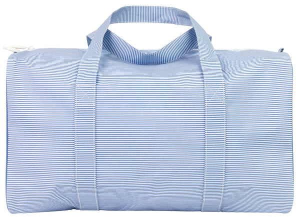 Navy Mini Stripe Duffle Bag