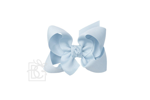 Grosgrain Bow On Clip- Millenniumn Blue