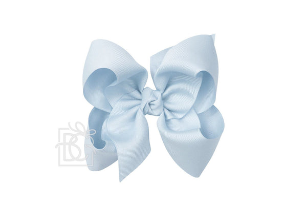 Grosgrain Bow On Clip- Millenniumn Blue