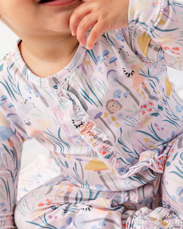 Shroom And Bloom Footie W/ Ruffle