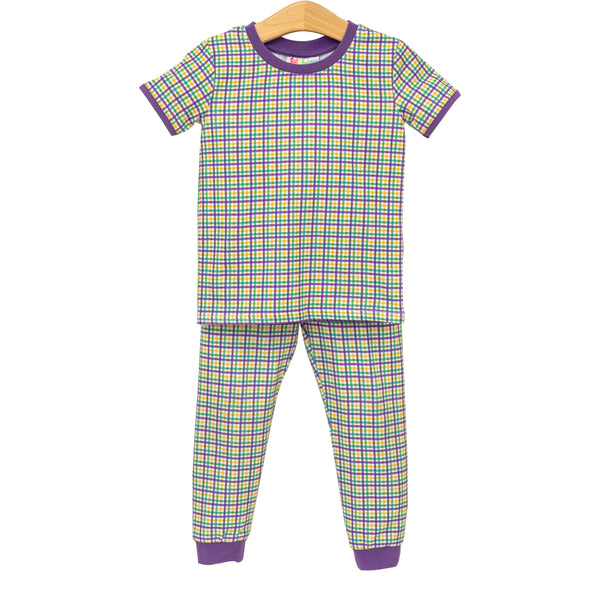 Mardi Gras Plaid Set