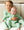 Green Ticking Stripe Sleep Romper