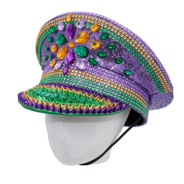 Mardi Gras Rhinestone Conductor Hat Youth
