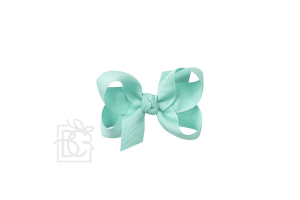 Grosgrain Bow On Clip- Mineral Ice