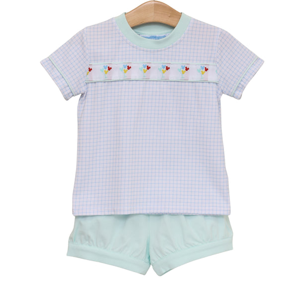 Magical Balloons Banded Short Set