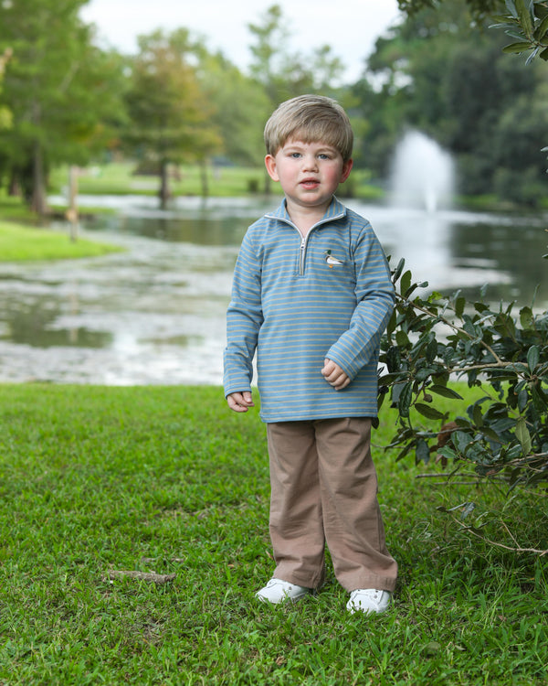 Mallard Embroidery 1/4 Zip Pullover