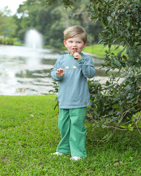 Mallard Embroidery Pant Set