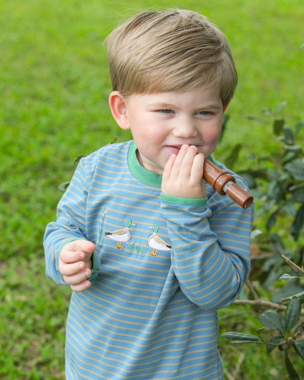 Mallard Embroidery Pant Set