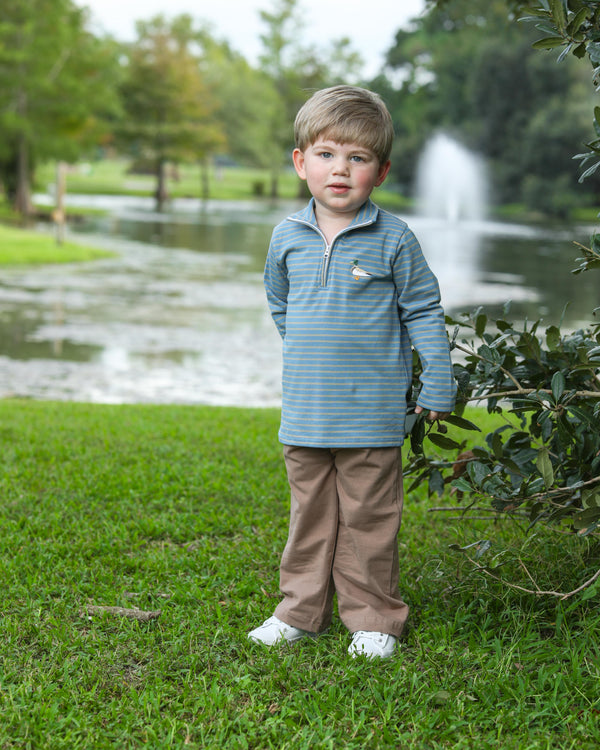 Mallard Embroidery 1/4 Zip Pullover