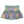 Mardi Gras Shimmer Splatter Gathered Skort