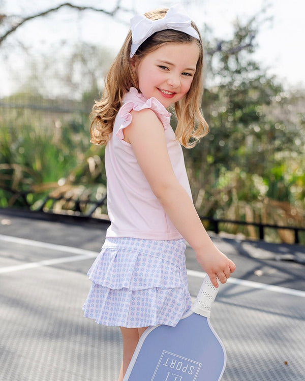 Margot Performance Skort- Flower Power Pink