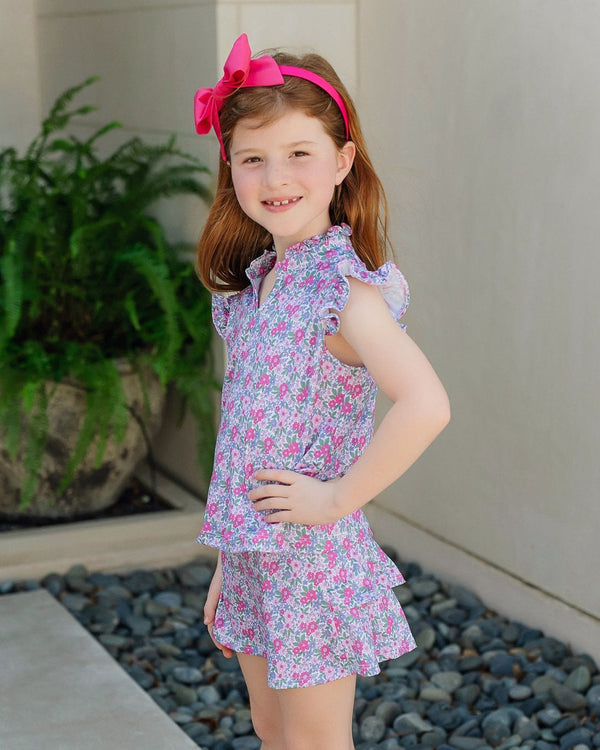 Margot Performance Skort- Heirloom Floral