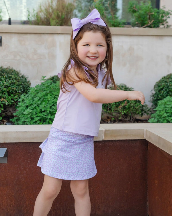 Margot Performance Skort- Petal Party Lavender