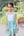 Mariana Mint Rainbow Dress